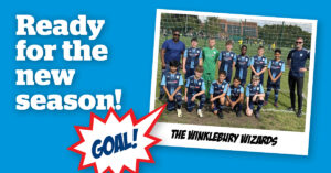 Middlesex Aerospace sponsor Winklebury Wizards football team